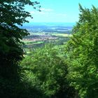 Aussicht von der Diepoldburg auf die schwäbische Alb