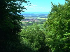 Aussicht von der Diepoldburg auf die schwäbische Alb