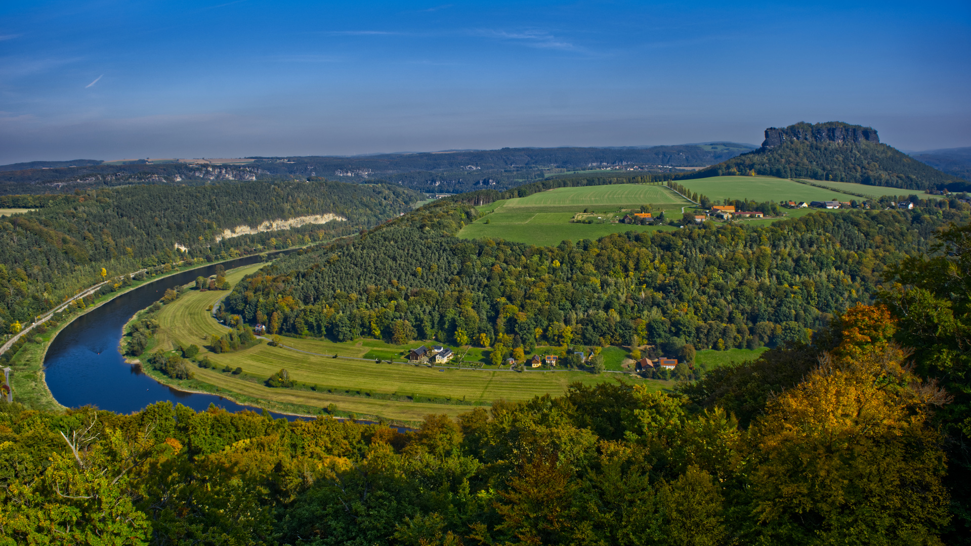 Aussicht von der Festung Königstein