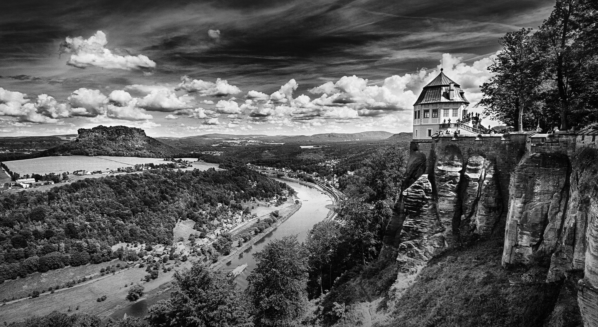 Aussicht von der Festung Königstein