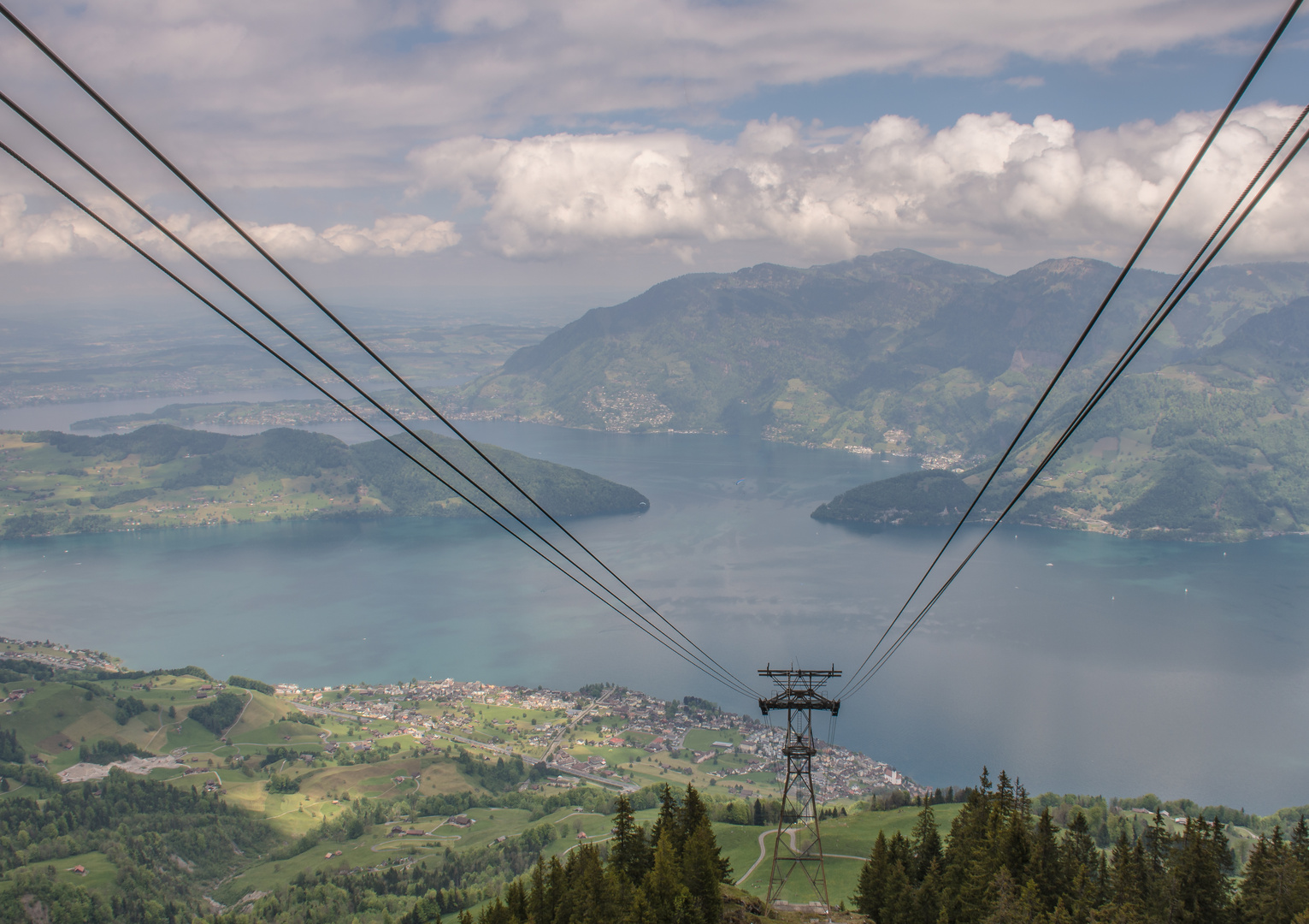 Aussicht von der Klewenalp auf Beckenried