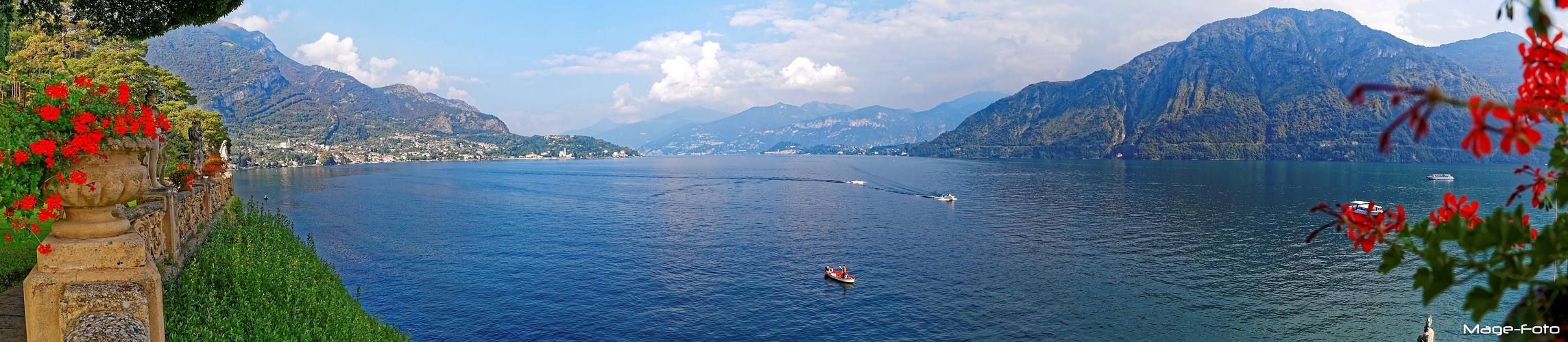 Aussicht von der Punta del Balbianello