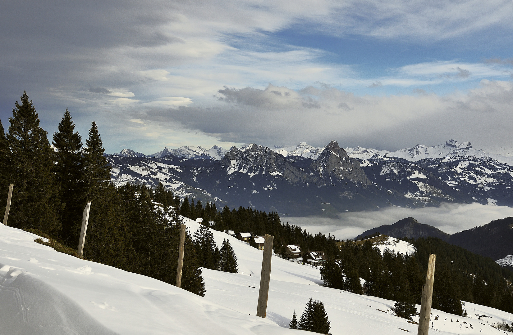 Aussicht von der Rigi - Scheidegg.
