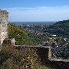 Aussicht von der Ruine Wolfsburg auf Neustadt (Weinstraße)