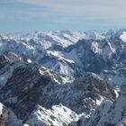 Aussicht von der Zugspitze im März 2013