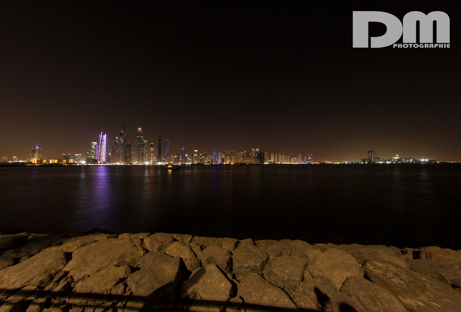 Aussicht von Palm Jumeirah auf Dubai City