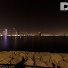 Aussicht von Palm Jumeirah auf Dubai City