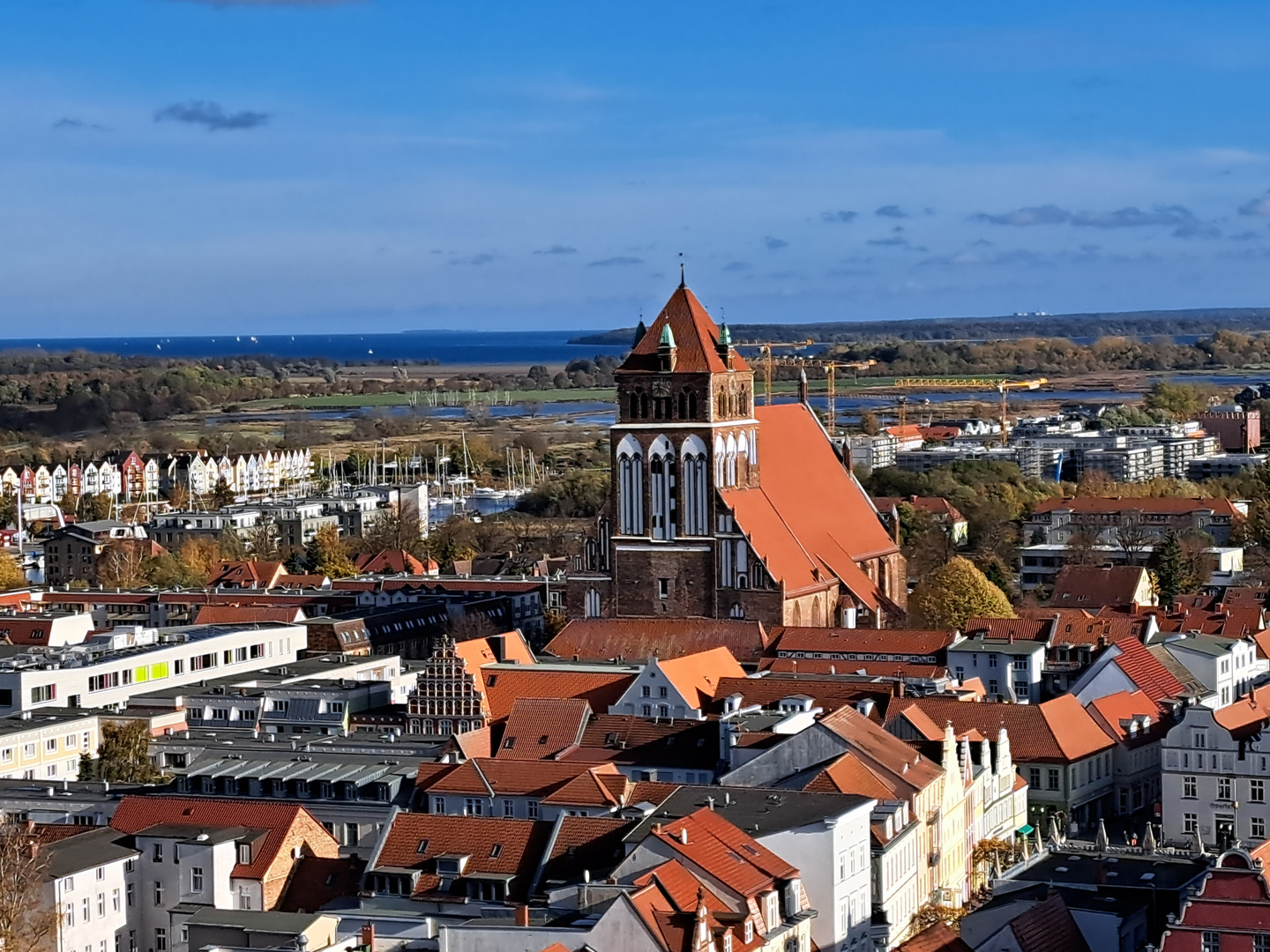 Aussicht von St. Nikolai auf St. Marien 