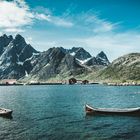 Aussicht von Sund in Richtung Hamnoy (Lofoten)