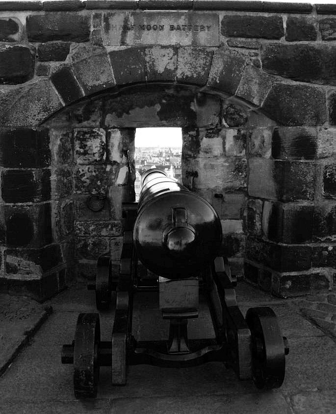 Aussichten eines Kanoniers von Edinburgh Castle SW