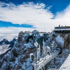 Aussichtsplatform Zugspitze im September 2