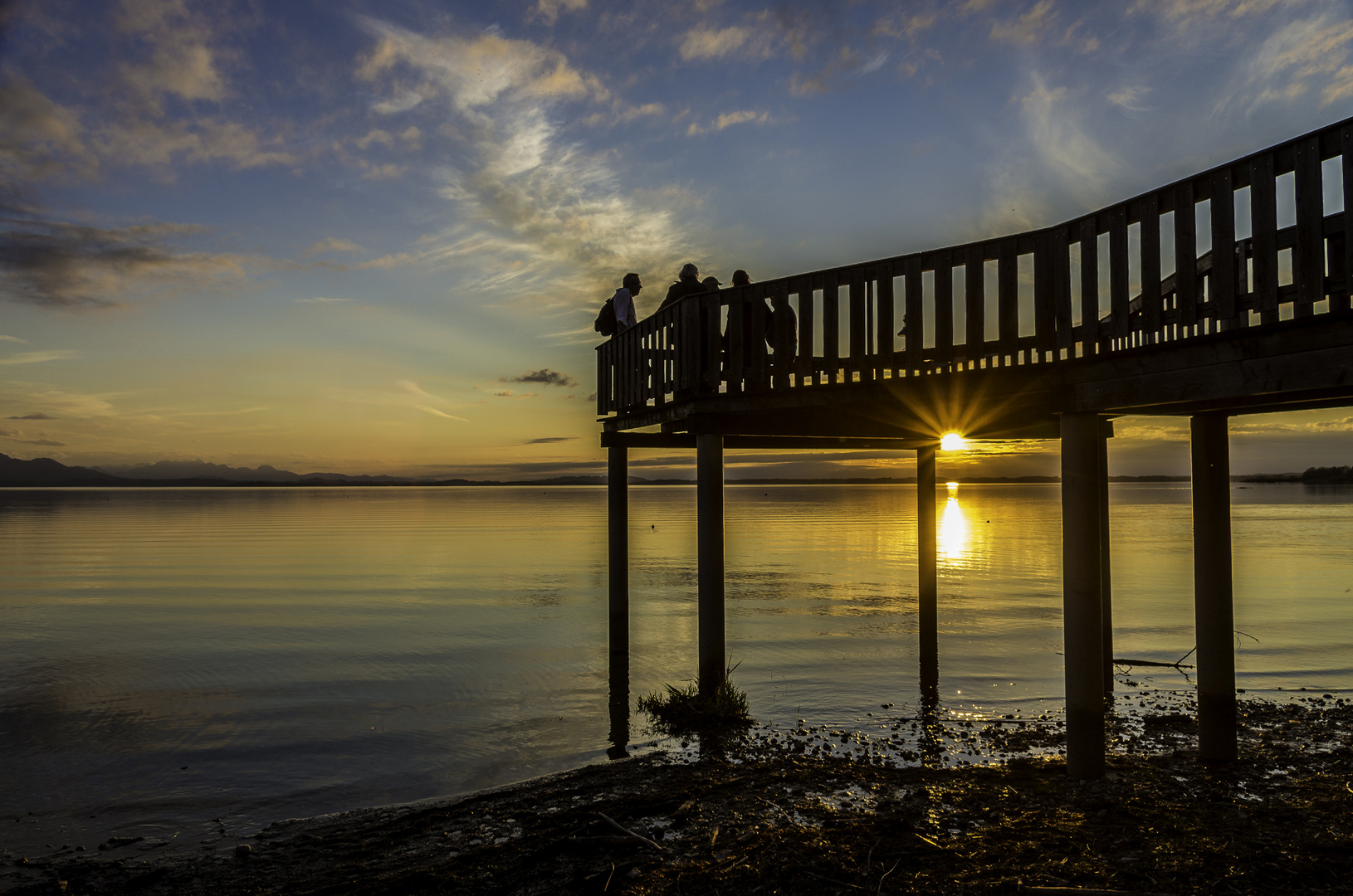 Aussichtsplattform am Chiemsee