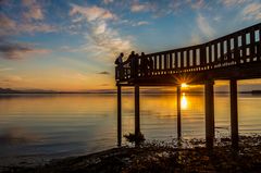 Aussichtsplattform am Chiemsee