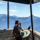 Aussichtsplattform auf dem Gipfel des Rochers de Naye - Schweiz