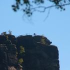 Aussichtspunkt auf dem Lilienstein in der Sächsischen Schweiz