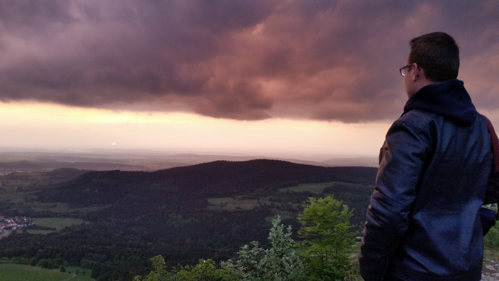 Aussichtspunkt Böllat Sonnenuntergang