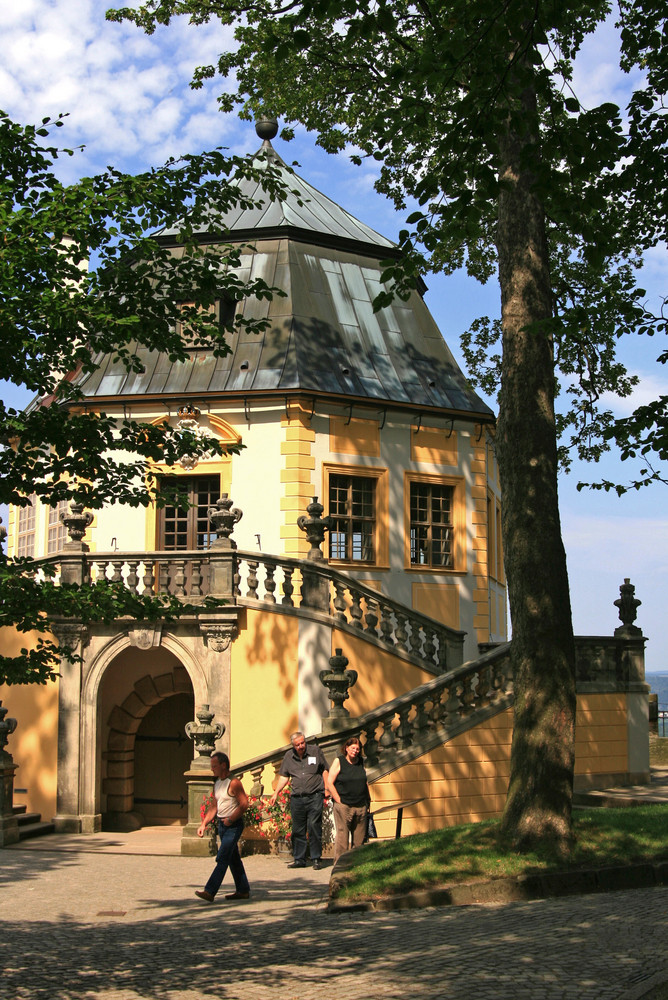 Aussichtsturm auf Schloss Königsstein