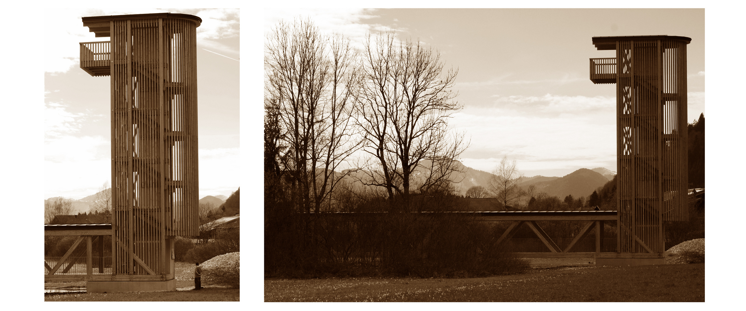 aussichtsturm in walchsee