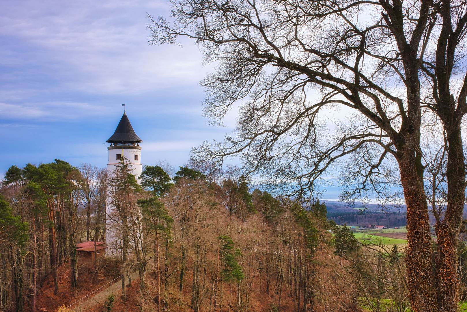 Aussichtsturm mit Blick zum Bodensee