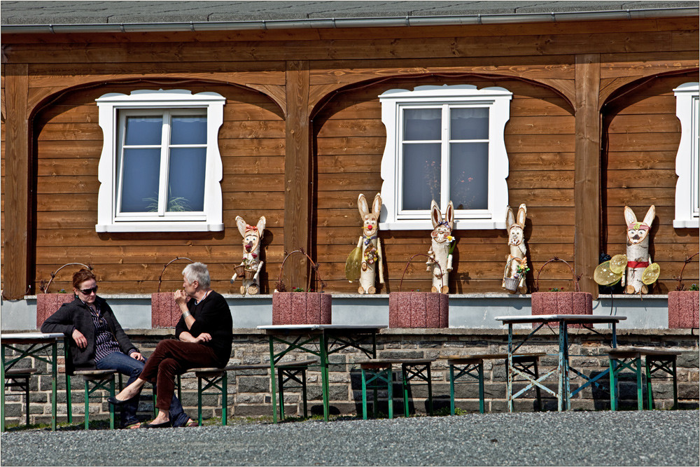 Ausspannen bei der Bockwindmühle Kottmarsdorf ...