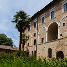 Ausspannen im Gartenrestaurant des Palazzo Ducale