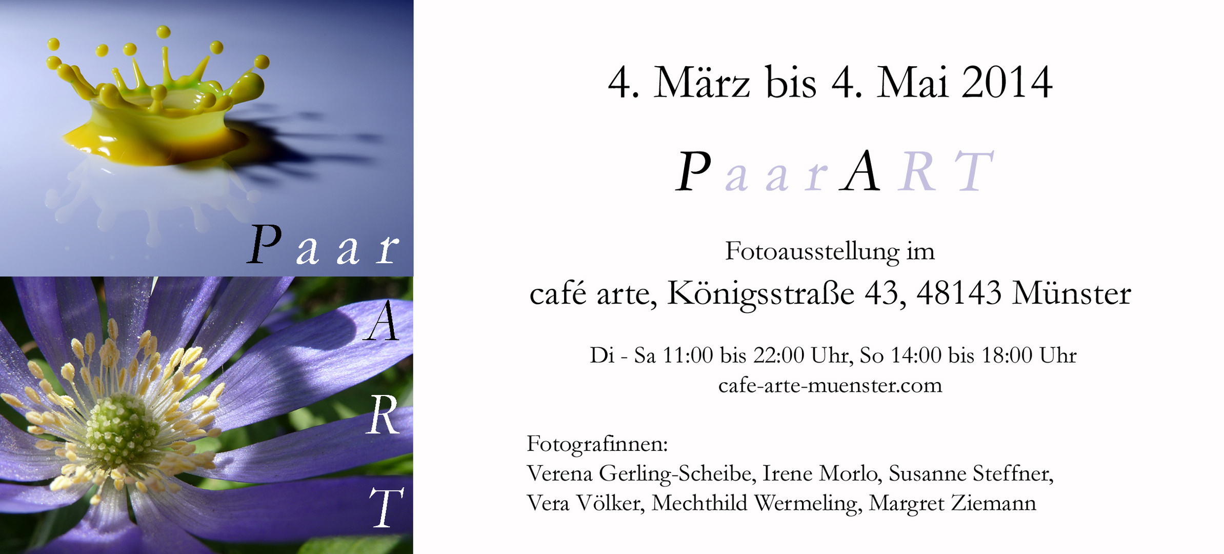 Ausstellung Cafe Arte in Münster