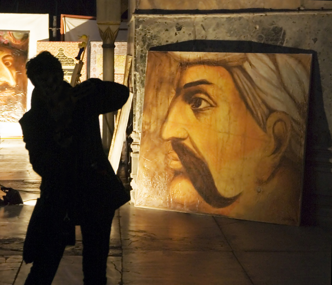 Ausstellung in der Hagia Sofia in Istanbul