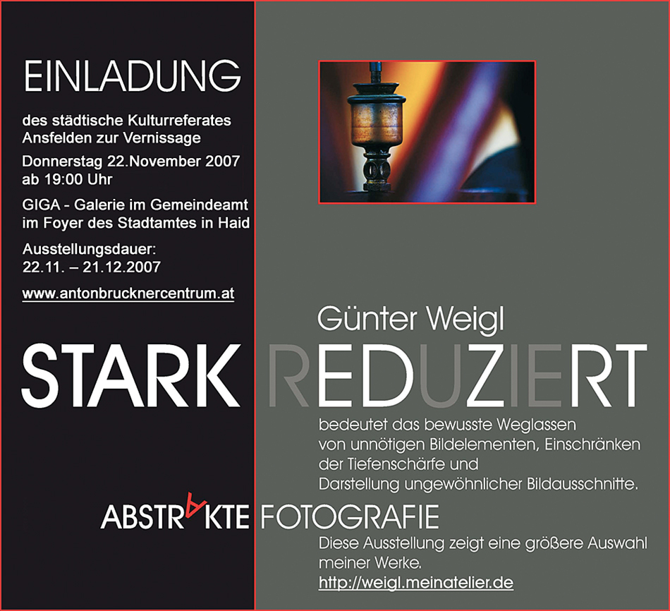 Ausstellung STARK REDUZIERT