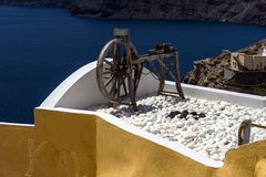 Ausstellungsobjekt in Oia, Santorin