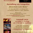 Ausstellungsplakat Fotografien „Winterliche Licht-Blicke“