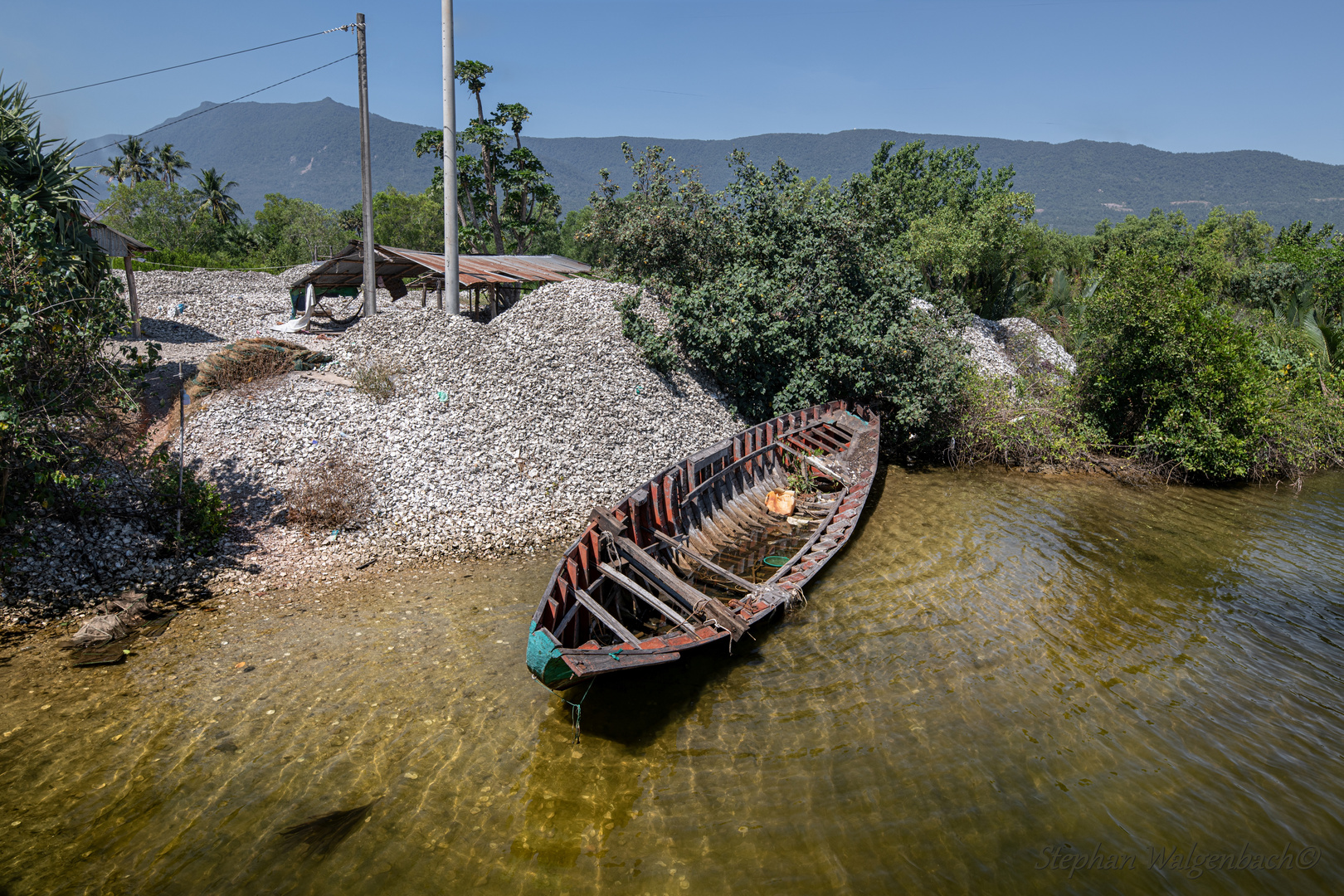 Austernfischerei in Kambodscha