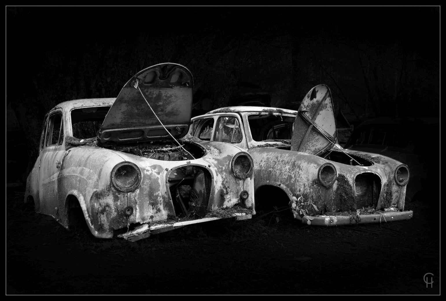 Austin A35 Vintage Classic Car Graveyard Bastnäs 