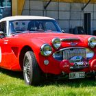 Austin Healey in rot