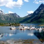 Austnes-Fjord mit Trolltindane / Lofoten