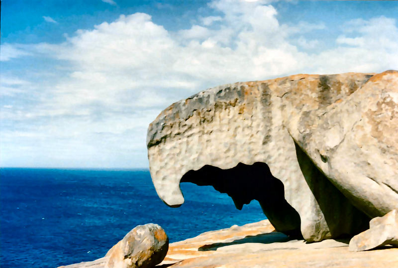 Australia, Kangaroo Is "Remarkable rocks"