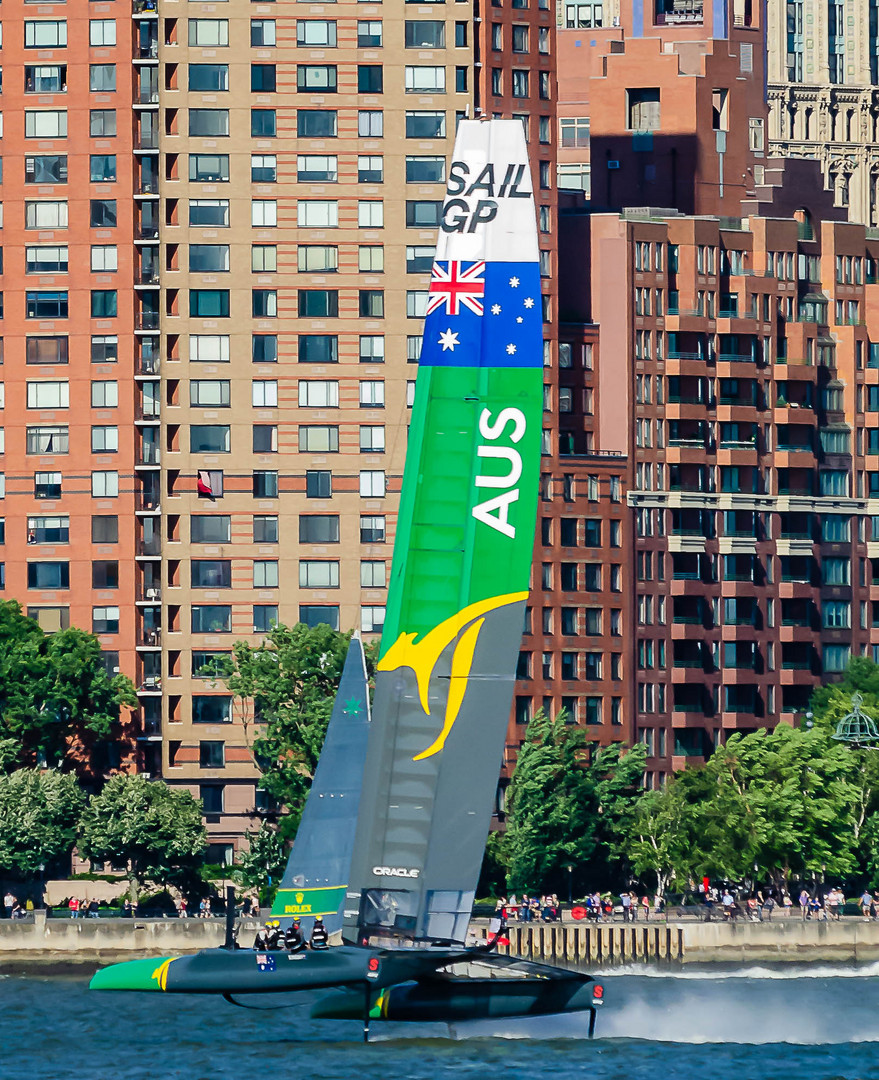 Australia's Sailing in Sail GP in NYC Harbor