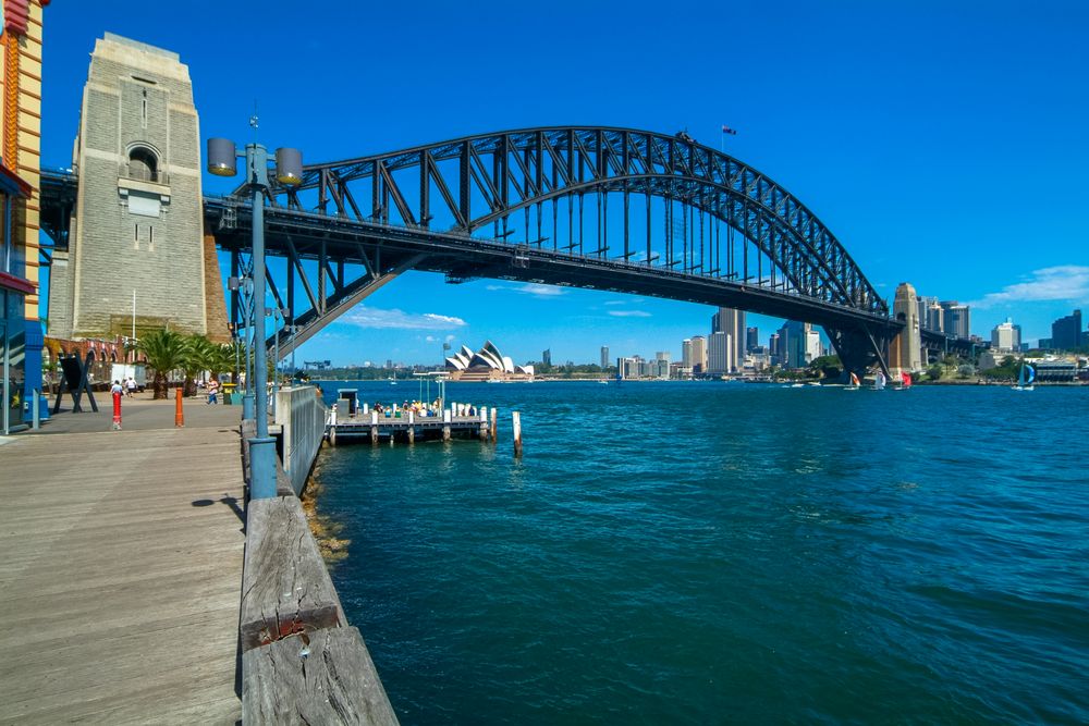 Australien 2006: New South Wales, Sydney, Harbour Bridge mit Skyline #1