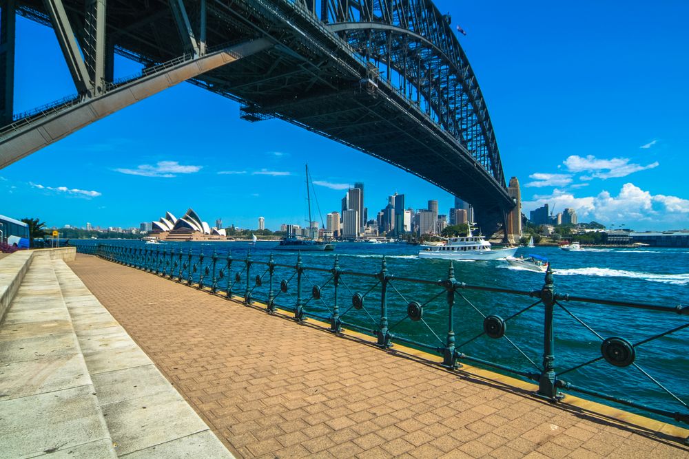 Australien 2006: New South Wales, Sydney, Harbour Bridge mit Skyline #2