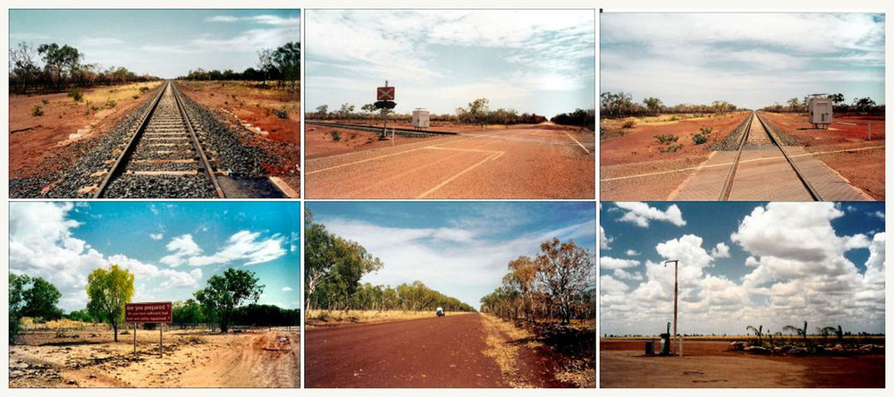 Australien-Bahnübergang