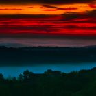 Austria, Styria: Morgenröte auf der südsteirischen Weinstrasse