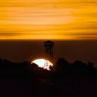 Austria, Styria, Slovenia: Aussichtswarte mit Sonnenaufgang 