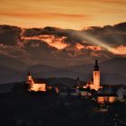 Austria, Styria, Straden: Sunset 