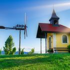 Austria, Styria, Südsteirische Weinstraße: Kapelle mit Klapotez 