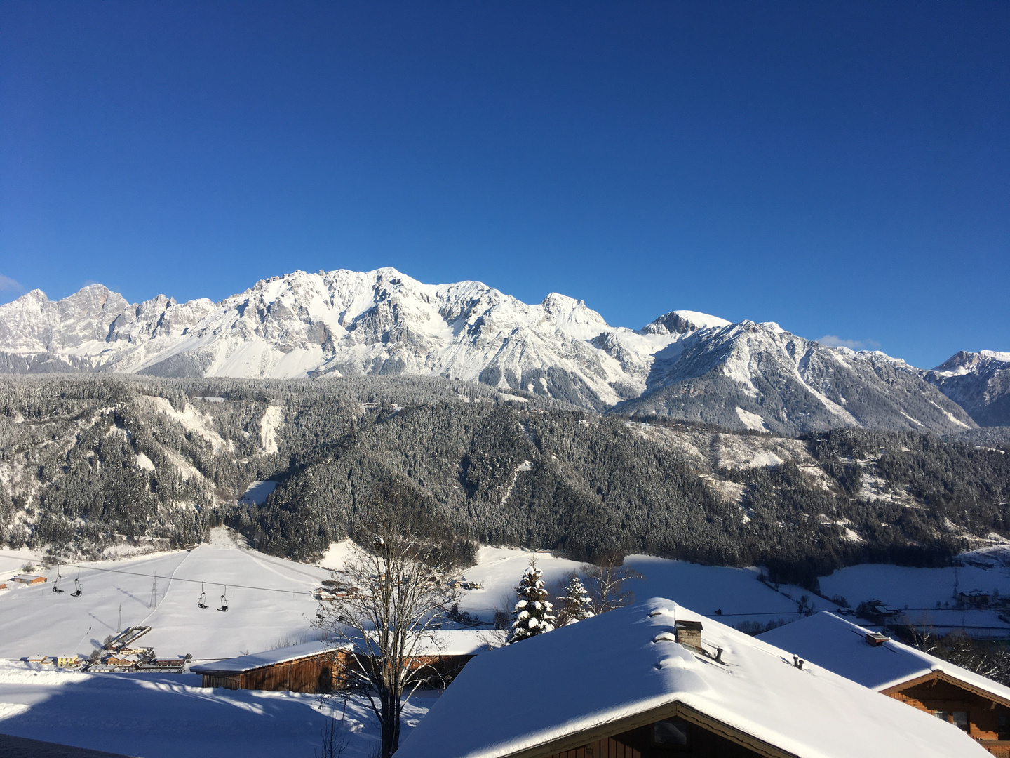 Austrian Alps on a sunny day