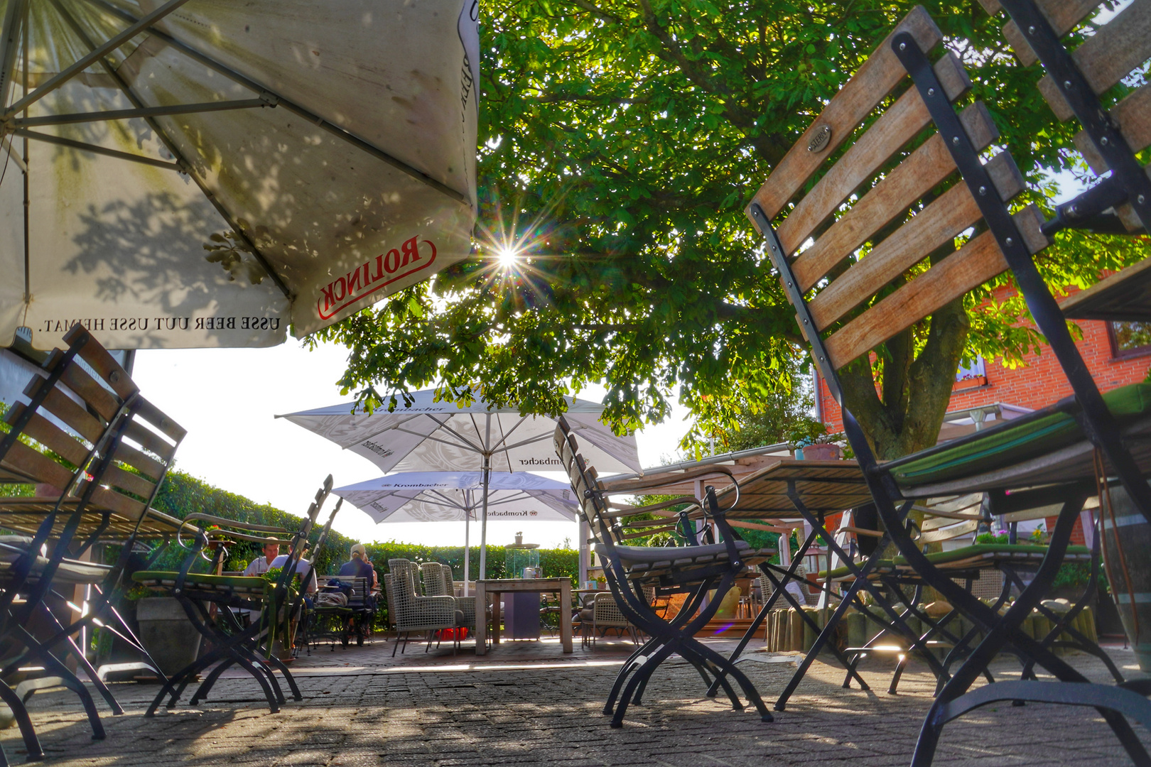 Auszeit in einem Biergarten.. 