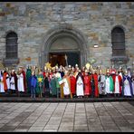 Auszug der Sternsinger nach dem Aussendungsgottesdienst am 5.01.2013