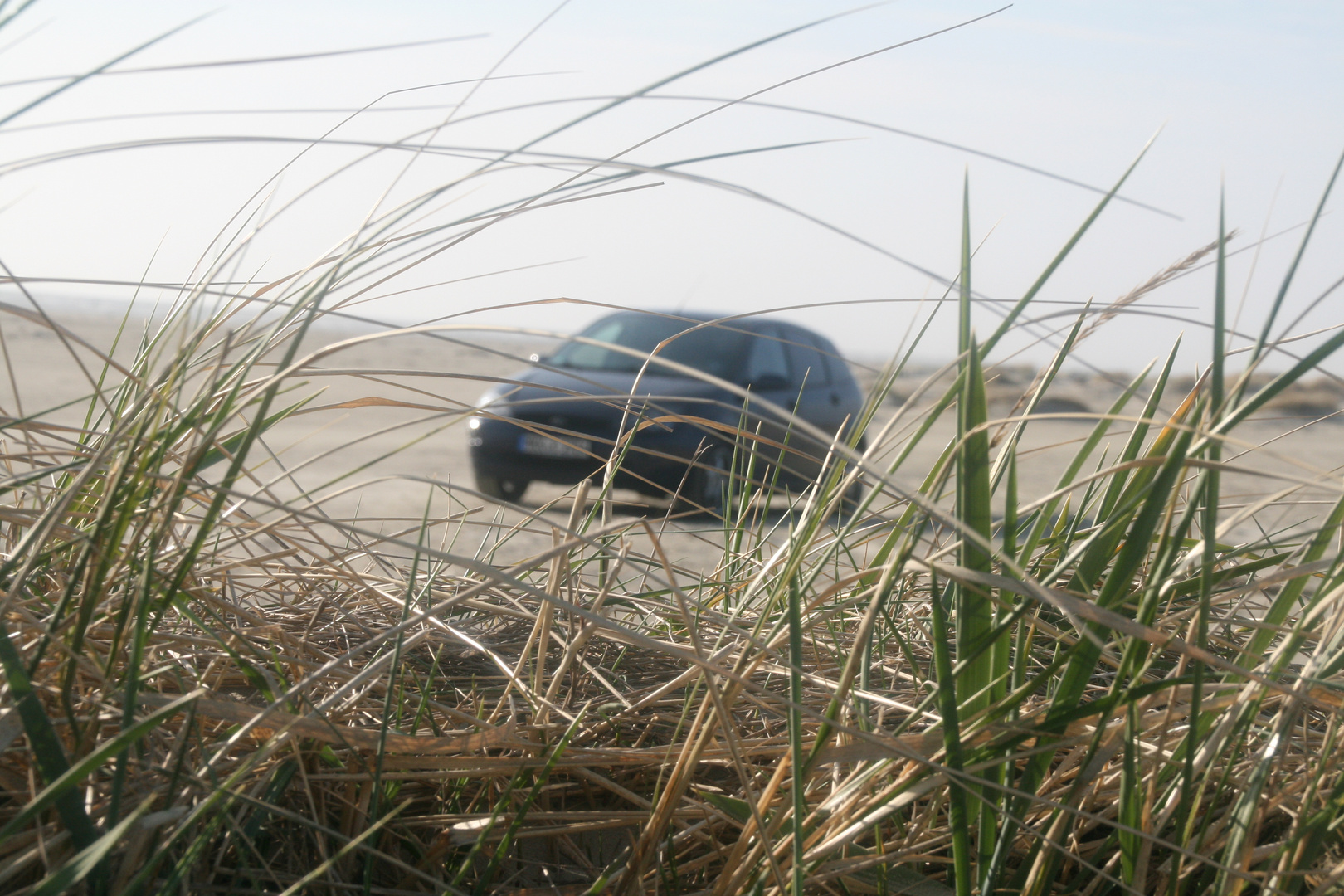 Auto auf Urlaub