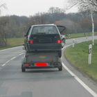 Auto Huckepack auf nem Hänger