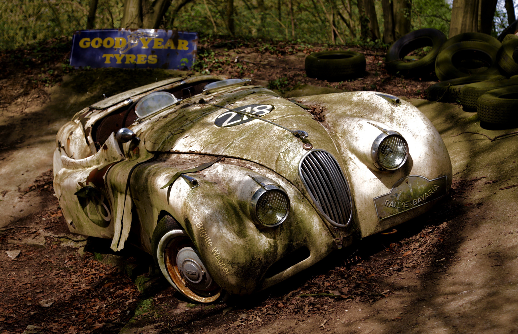 Auto-Skulpturen-Park - Jaguar XK 120