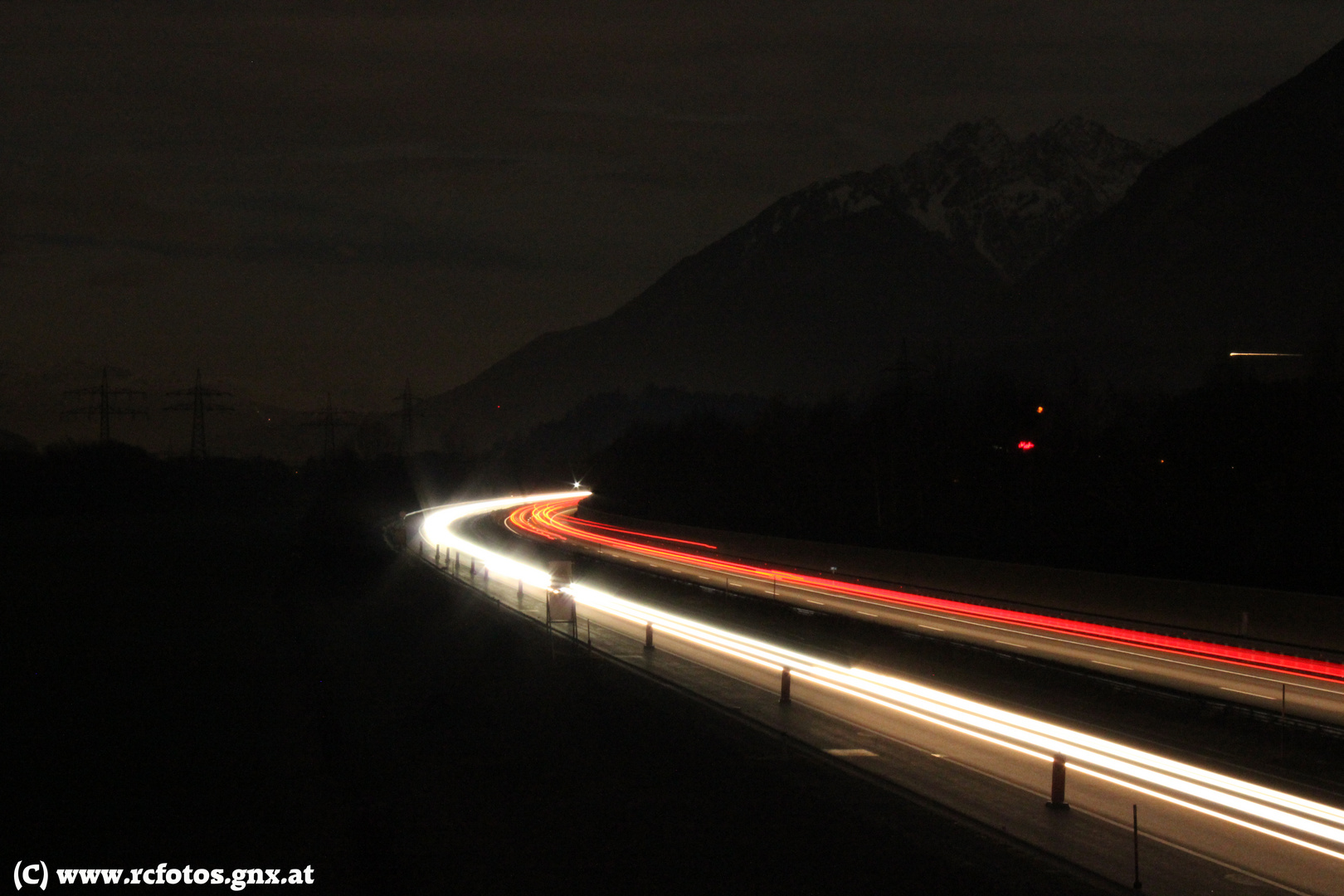 Autobahn A12 - Langzeitbelichtung